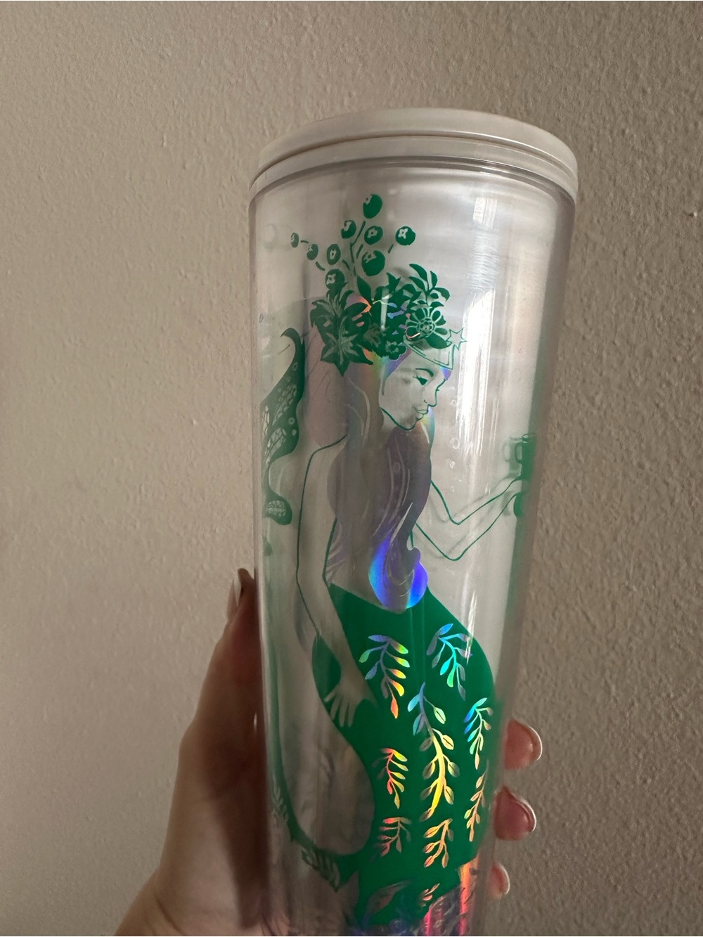 Starbucks Green Mermaid Iridescent Tumbler